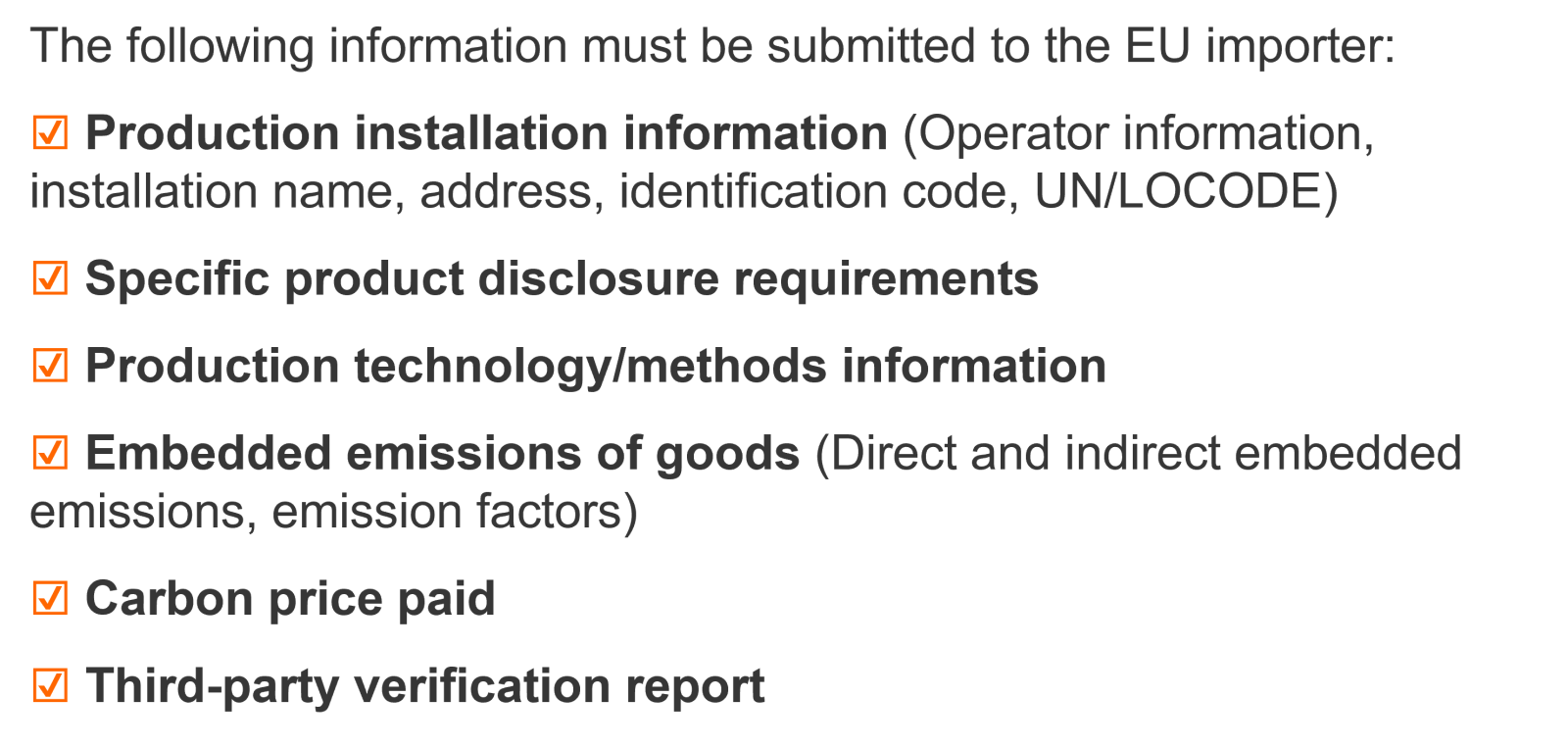 CBAM Reporting Data